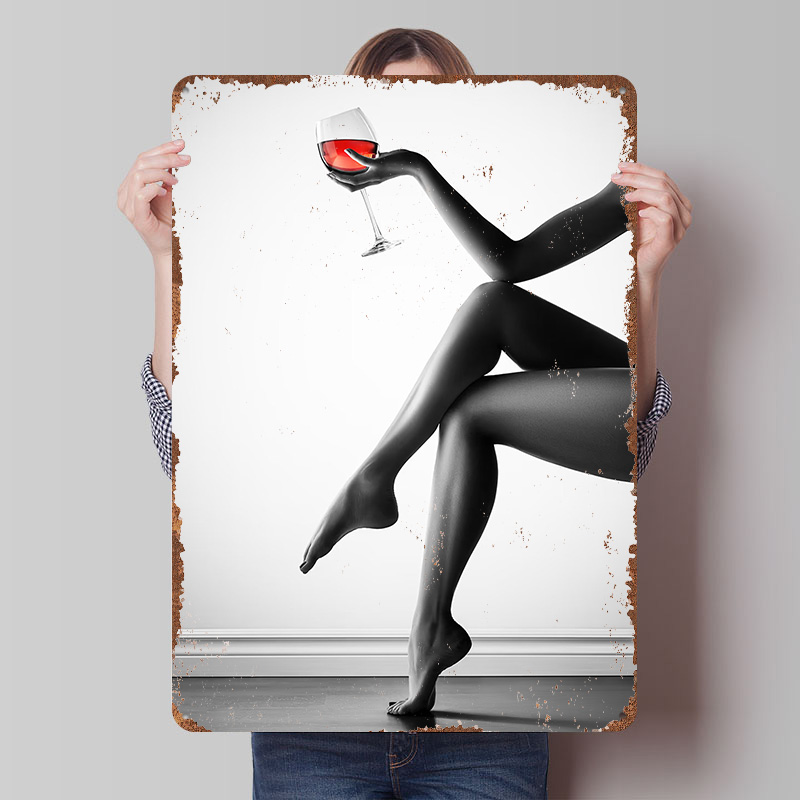 Women Accessories Poster - Poster in Latta con Donna Elegante