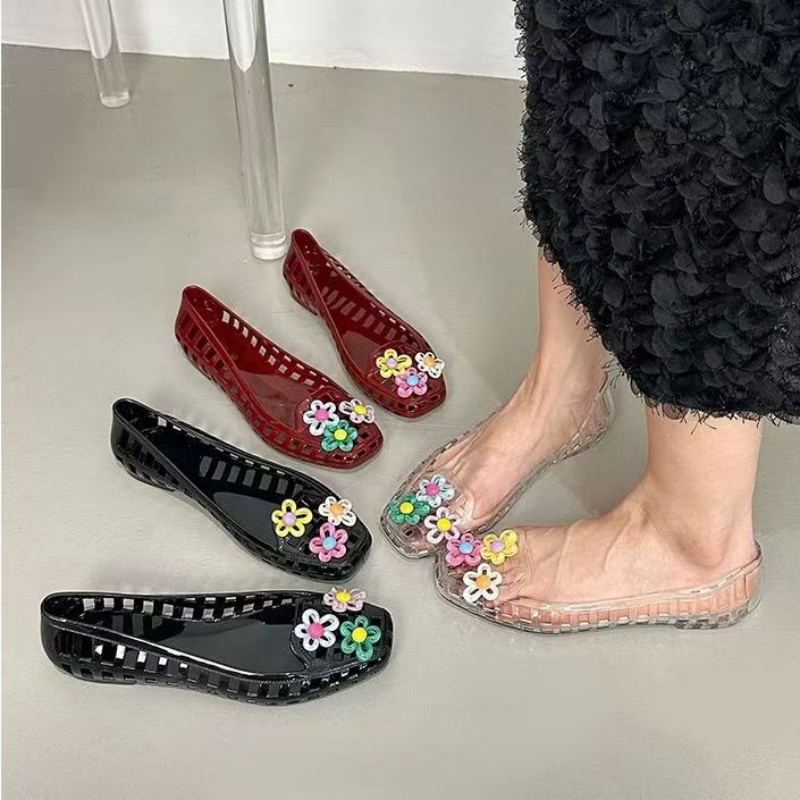 Women Accessories Jewelry - Scarpe in gelatina traforate kawaii con