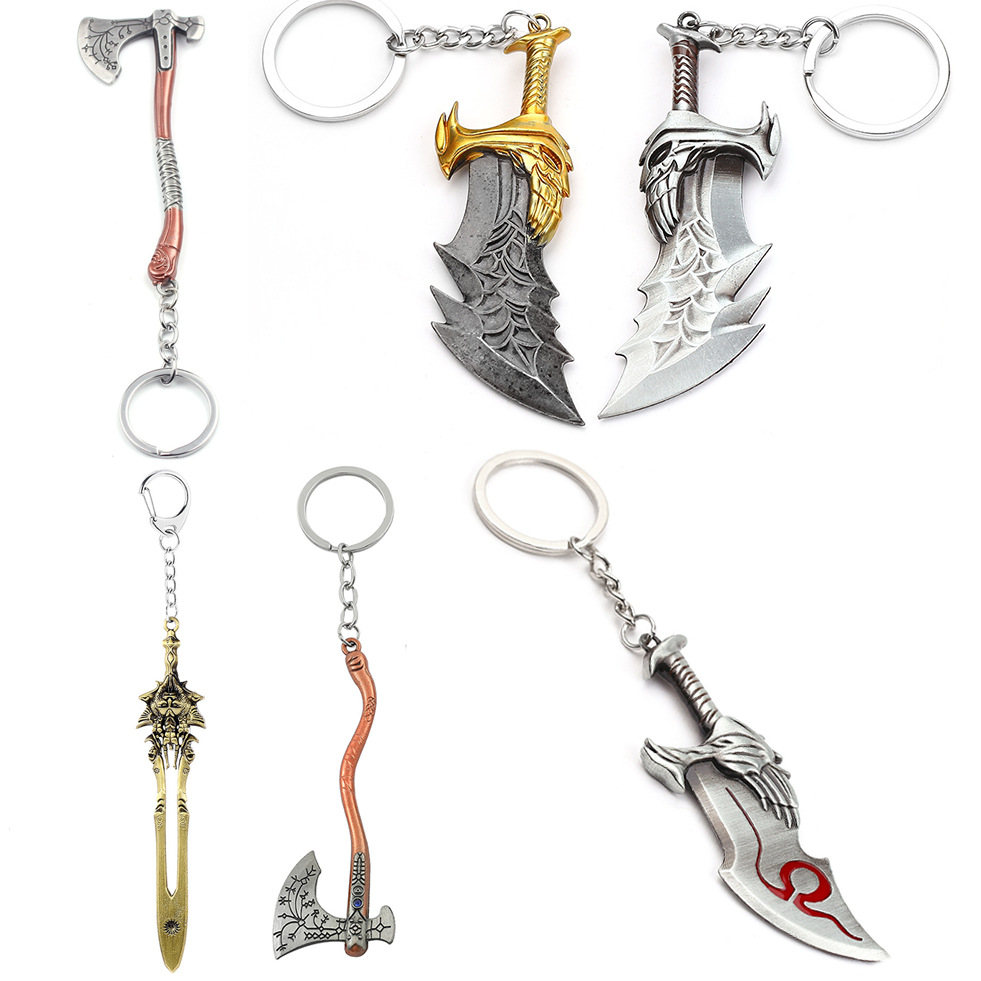 Women'S Key Accessories - Portachiavi con Pendente Spada di Kratos