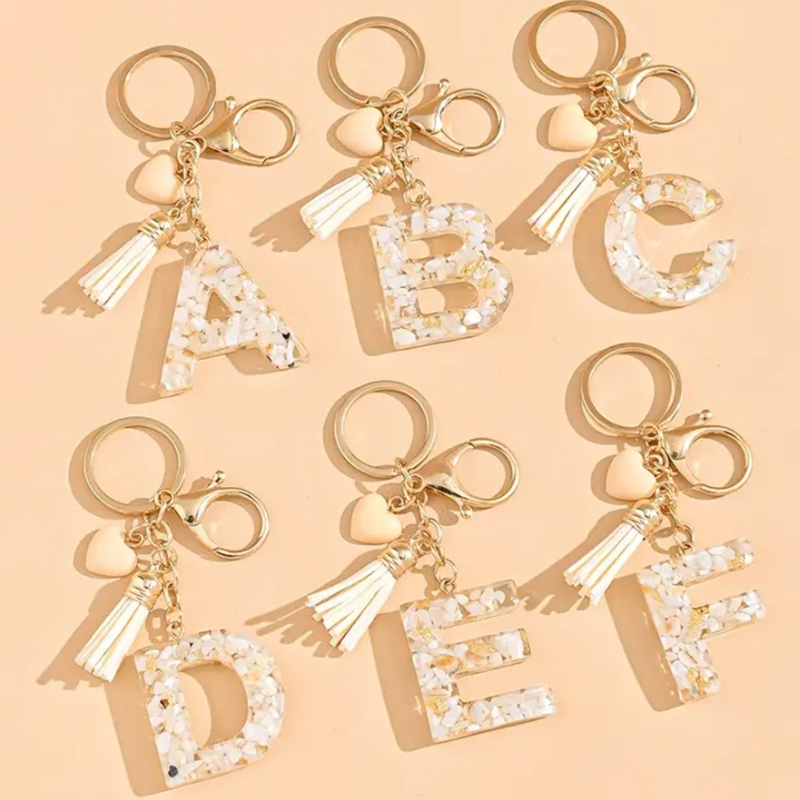 Women Accessories In English - AZ Portachiavi inglese Nappa in resina