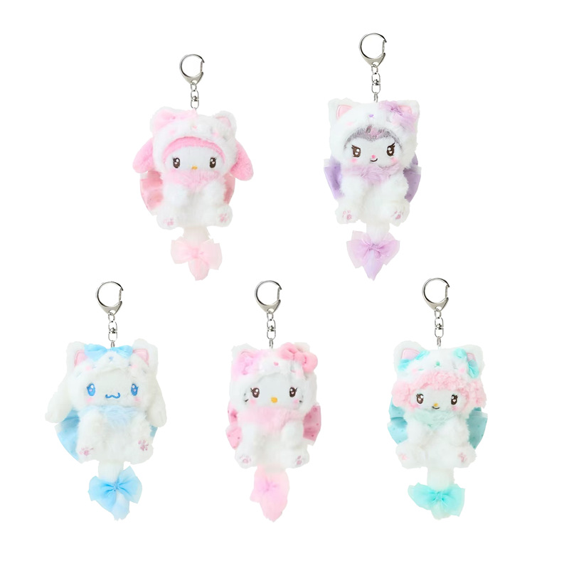 Women'S Key Accessories - Portachiavi Hello Kitty Cream Cat Bowknot