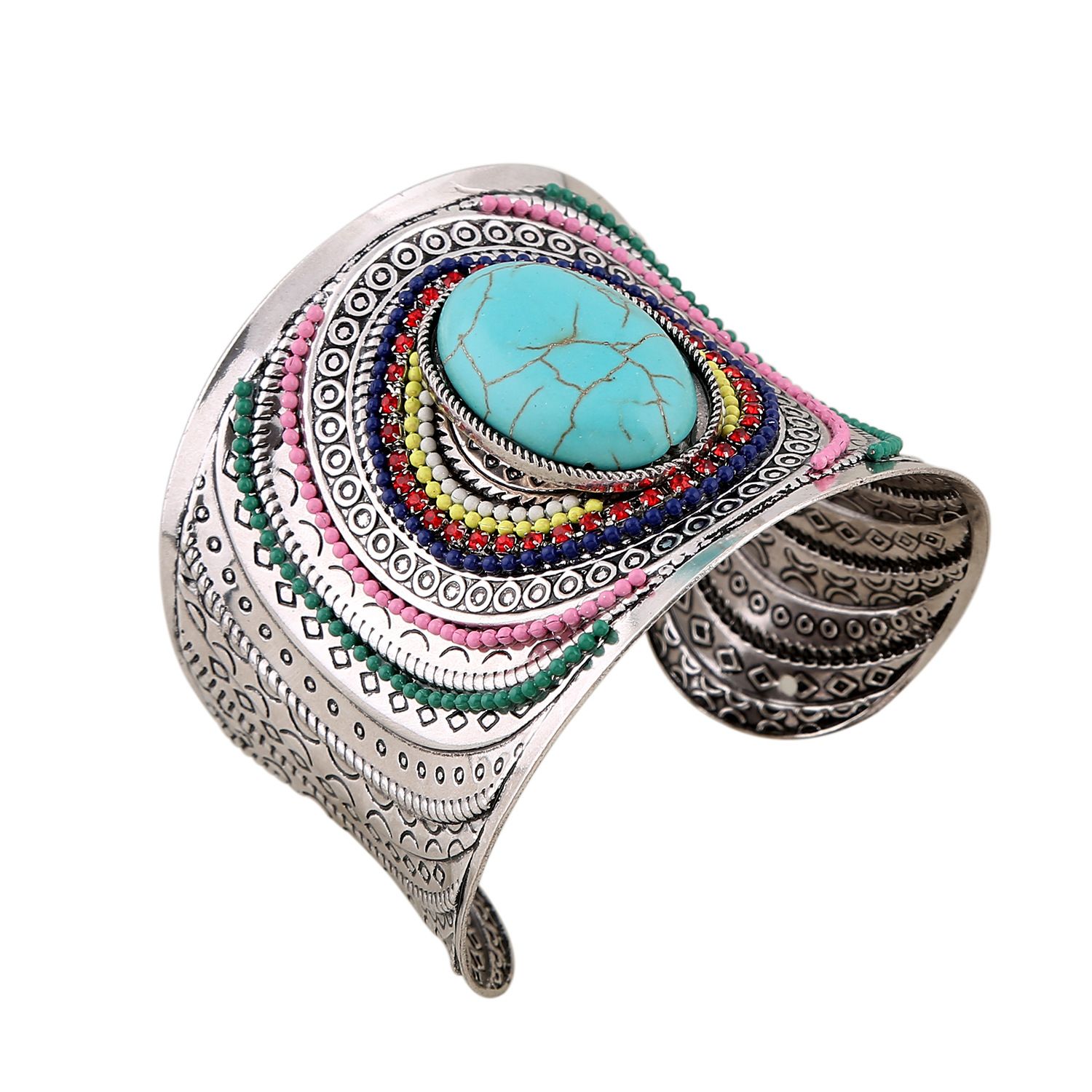 Women Accessories Nepal - Bracciale etnico nepalese intagliato a mano