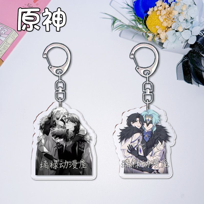 Women Accessories Jewelry - 2 portachiavi Genshin Impact per donna,