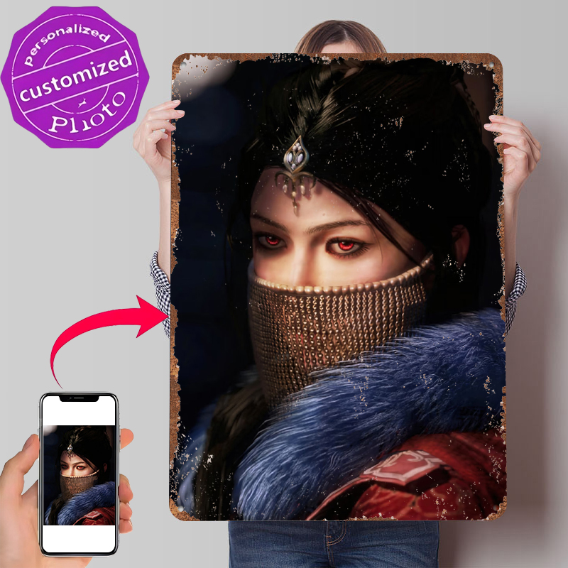 Women Accessories Poster - Poster in Latta con Donna Misteriosa