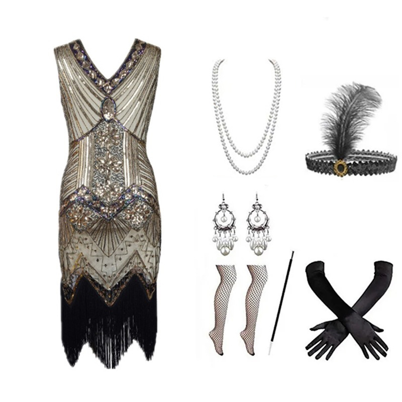 Set Abito Flapper Anni '20 per - Women Accessories Jewelry recensione e prezzo