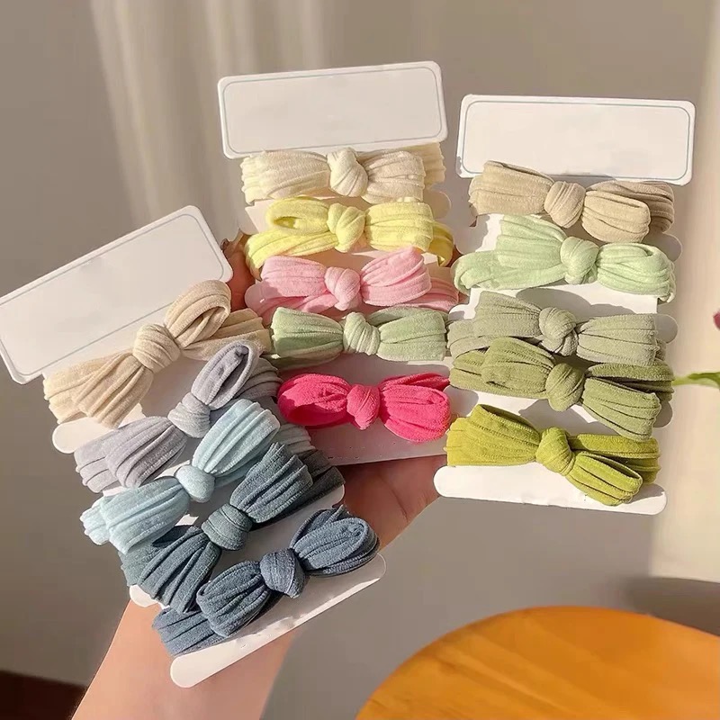 5 pz/set Carino Bowknot Colori - Scrunchie Satin Set recensione e prezzo