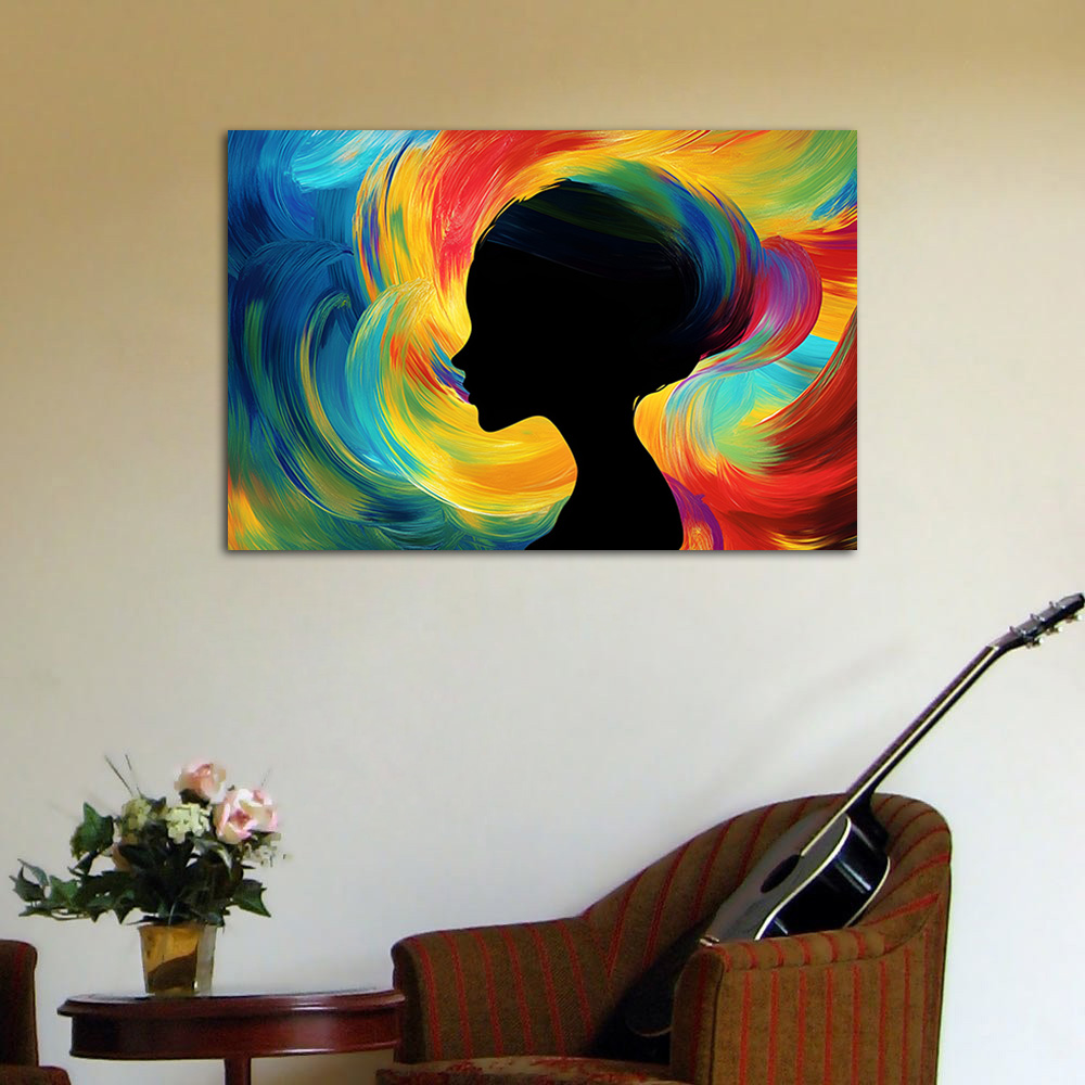 Opera d'Arte Colorata, Dipinto - Women Accessories Poster recensione e prezzo