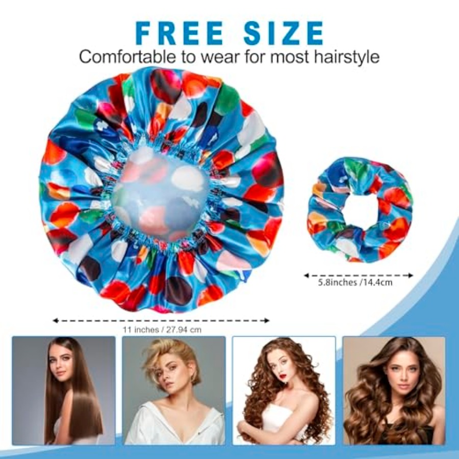 Set di 4 Cuffie da Doccia per  - Scrunchie Satin Set recensione e prezzo