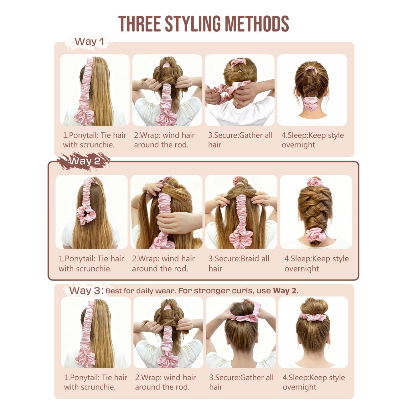 Set Arricciacapelli Senza Calo - Scrunchie Satin Set recensione e prezzo