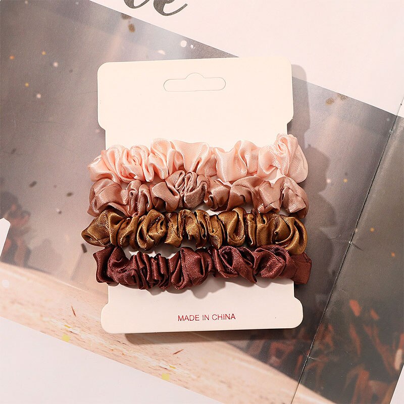 4 pezzi di pura seta skinny pi - Scrunchie Satin Set recensione e prezzo