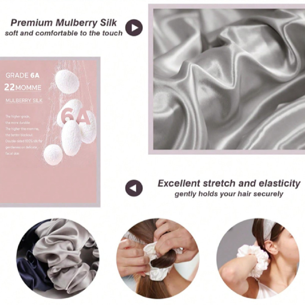 4 pezzi set 100% elastici in s - Scrunchie Satin Set recensione e prezzo
