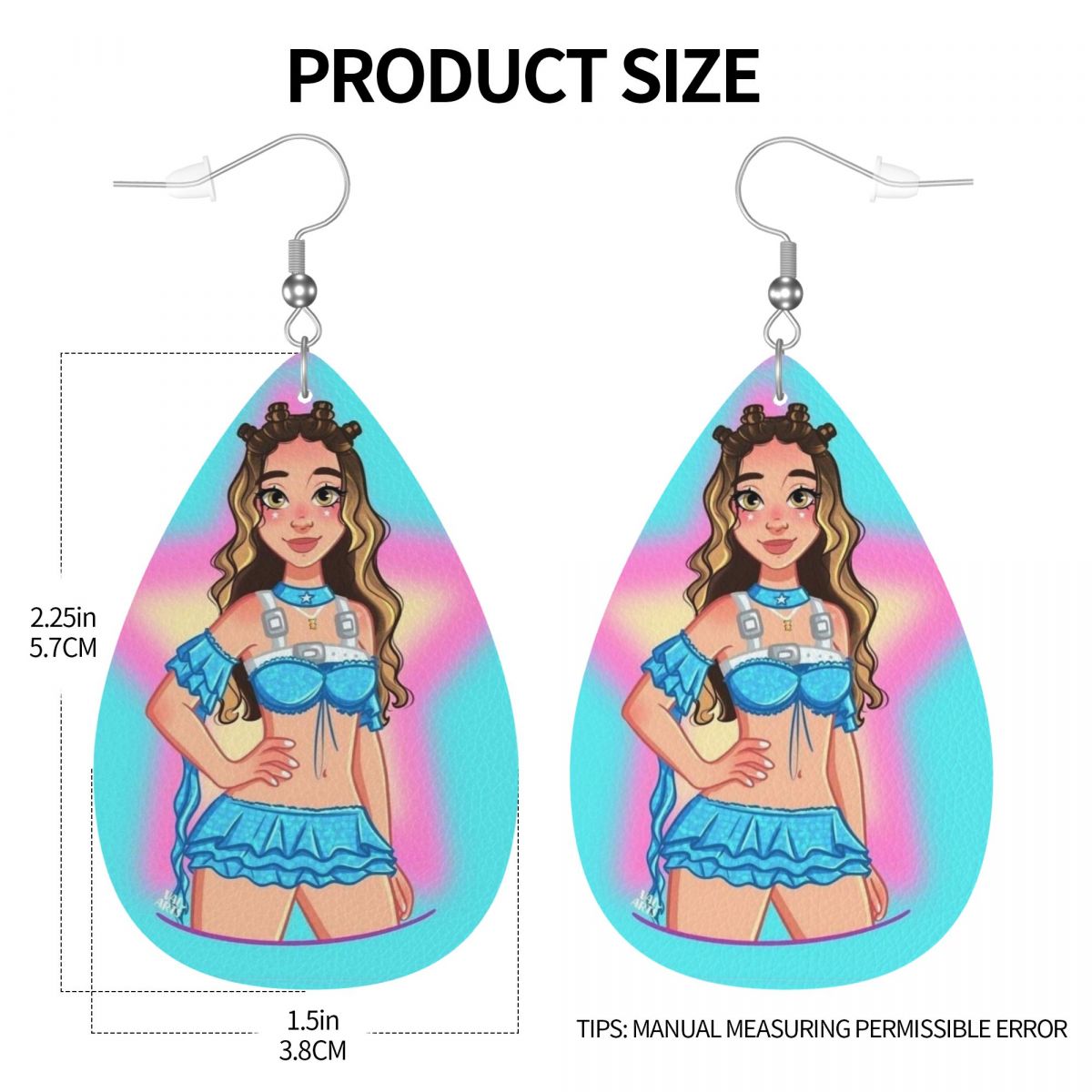 Orecchini a goccia in pelle pe - Women Accessories Poster recensione e prezzo