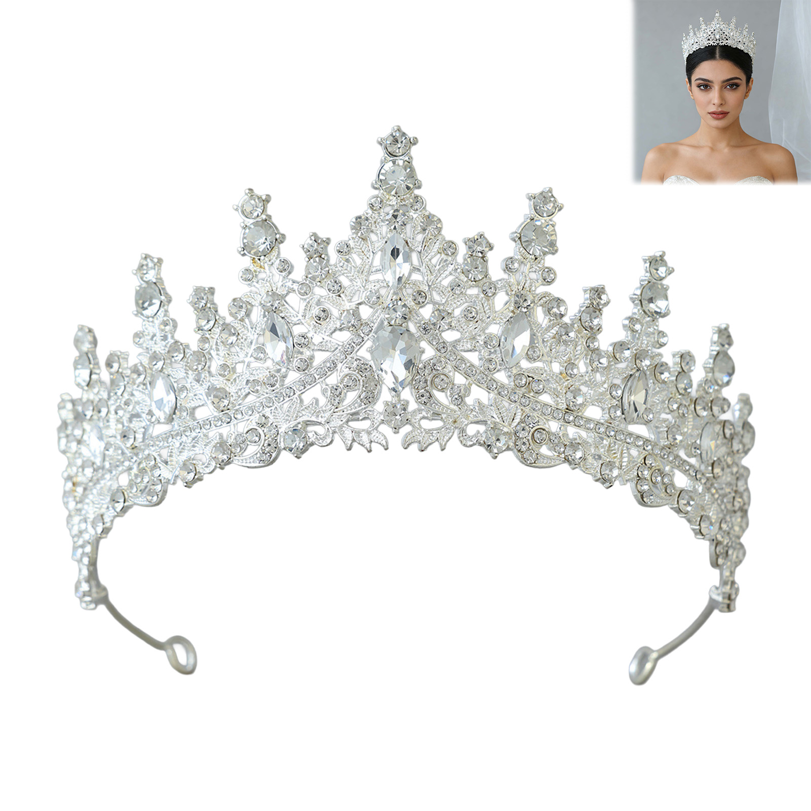Corona Nuziale Scintillante co - Women'S Hair Accessories Wedding recensione e prezzo