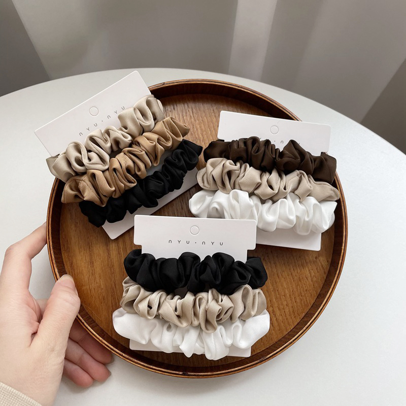 3 pz/set Nastri Per Capelli In - Scrunchie Satin Set recensione e prezzo