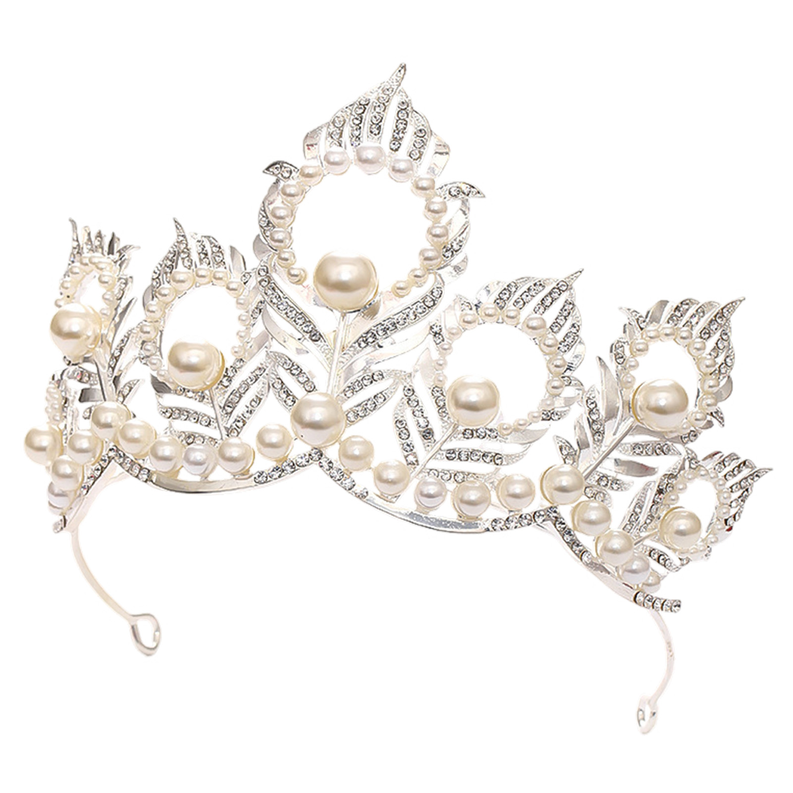 Corona di perle con piume di p - Women'S Hair Accessories Wedding recensione e prezzo