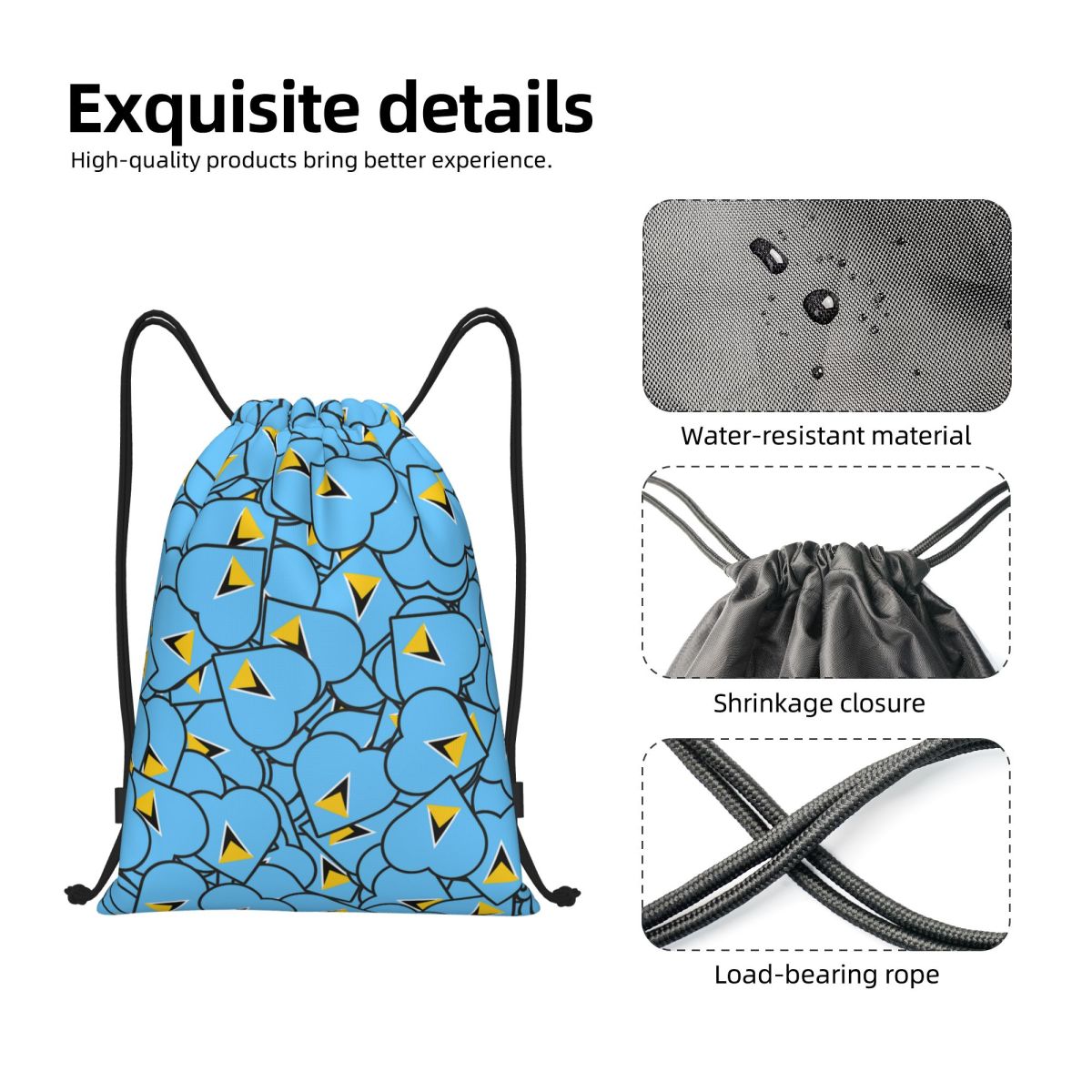Zaino con coulisse con bandier - Women Accessories Poster recensione e prezzo